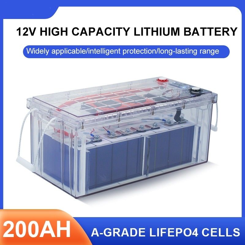 Bán nóng 25,6V pin sạc lại RV Golf Cart pin LiFePO4 Akku 12V 24V 100Ah 200Ah Lithium Phosphate Batt
