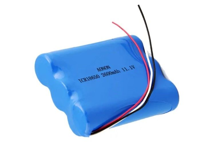 11.1V/12V 2600mAh 18650 pin lithium IEC62133 pin máy robot chân không thiết bị y tế
