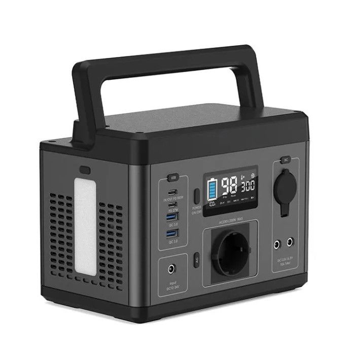 Nhà sản xuất 300w 600w 1200w 2200w Lifepo4 Pin lithium Hệ thống năng lượng ngoài trời Máy phát năng lượng mặt trời Trạm điện di động