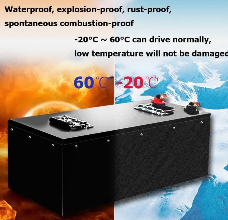 48V 100Ah LiFePO4 pin lithium 3000+ chu kỳ sâu với BMS điện dự phòng cho E xe điện ba bánh