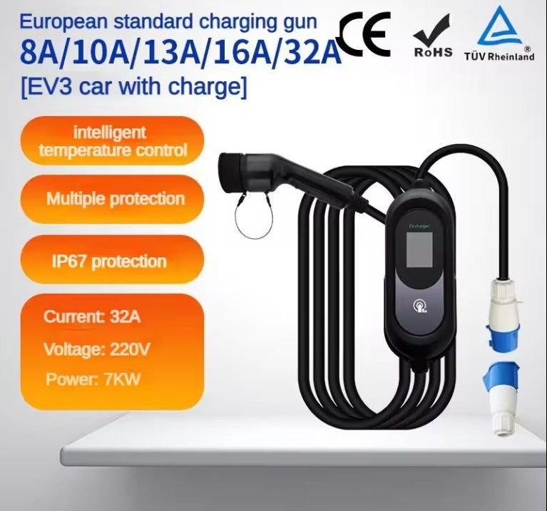 Smart Fast Weatherproof Outdoor Portable EV Car AC Sạc đống với pin Đài sạc gắn trên tường miễn phí Stand